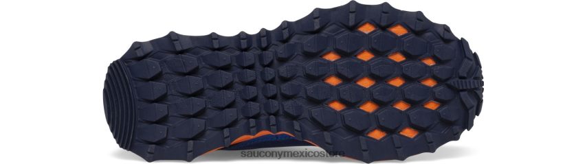Saucony zapatilla peregrine 12 escudo niños azul marino/naranja P4B2Z0900