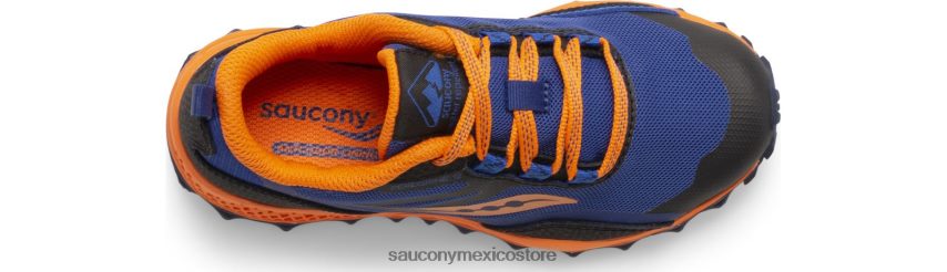 Saucony zapatilla peregrine 12 escudo niños azul marino/naranja P4B2Z0900