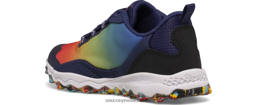 Saucony zapatilla peregrine 12 escudo niños azul/rojo/amarillo P4B2Z0899