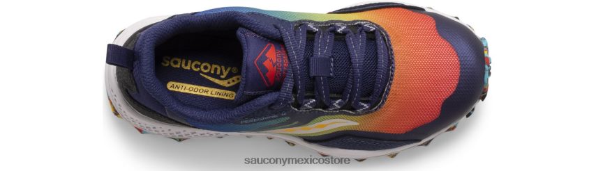 Saucony zapatilla peregrine 12 escudo niños azul/rojo/amarillo P4B2Z0899