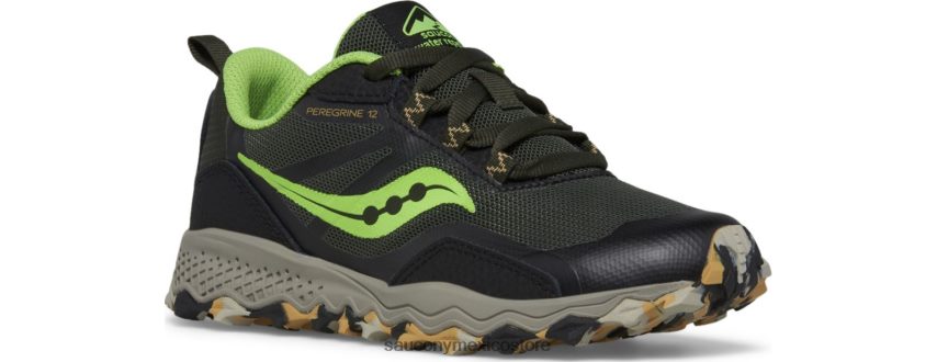 Saucony zapatilla peregrine 12 escudo niños negro/baba P4B2Z0898