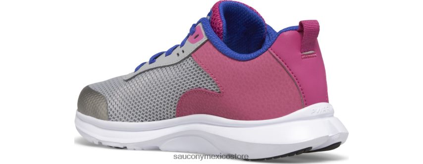 Saucony zapatillas axon 3 niños gris/fucsia P4B2Z01007