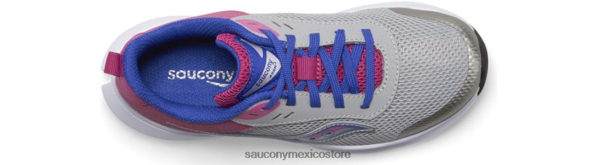 Saucony zapatillas axon 3 niños gris/fucsia P4B2Z01007
