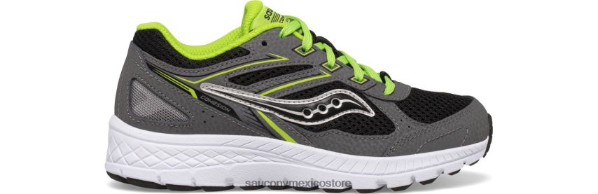 Saucony zapatillas con cordones cohesion 14 niños gris/negro/verde P4B2Z0930