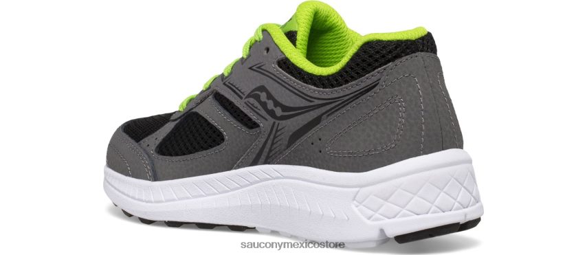 Saucony zapatillas con cordones cohesion 14 niños gris/negro/verde P4B2Z0930