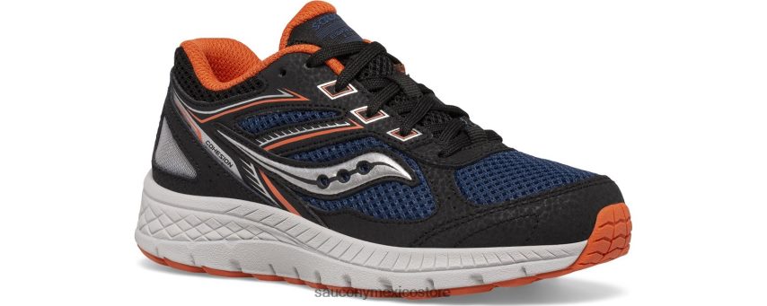 Saucony zapatillas con cordones cohesion 14 niños negro/azul marino/óxido P4B2Z0928