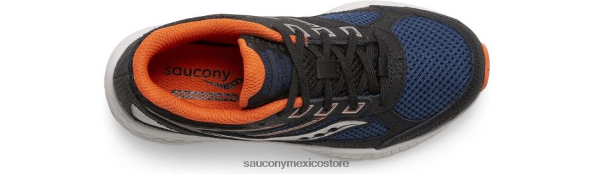 Saucony zapatillas con cordones cohesion 14 niños negro/azul marino/óxido P4B2Z0928