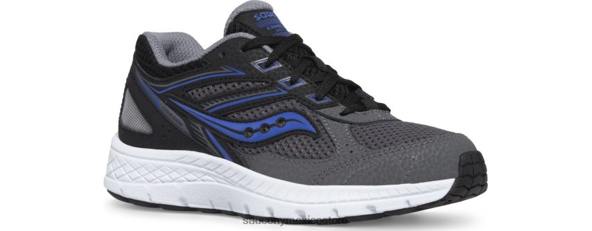 Saucony zapatillas con cordones cohesion 14 niños negro/gris/azul P4B2Z0926