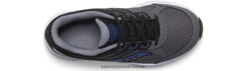 Saucony zapatillas con cordones cohesion 14 niños negro/gris/azul P4B2Z0926