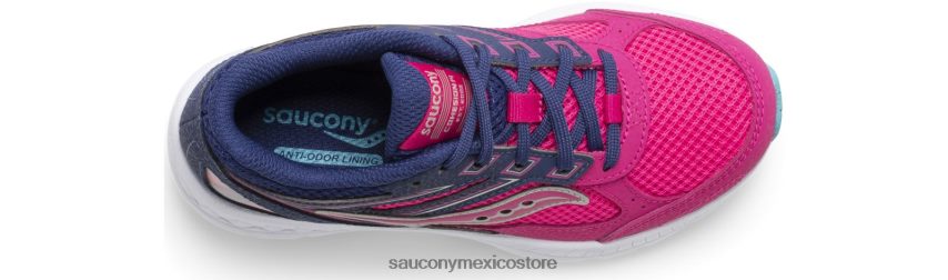Saucony zapatillas con cordones cohesion 14 niños rosa/azul marino P4B2Z0932