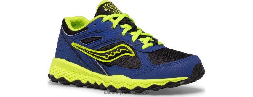 Saucony zapatillas con cordones tr14 cohesion niños azul/negro/verde P4B2Z0895