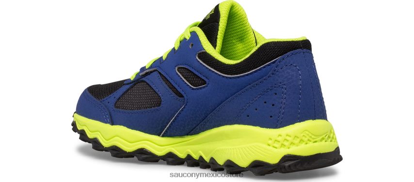 Saucony zapatillas con cordones tr14 cohesion niños azul/negro/verde P4B2Z0895