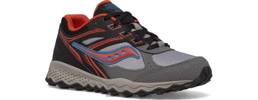 Saucony zapatillas con cordones tr14 cohesion niños negro/gris/óxido P4B2Z0893