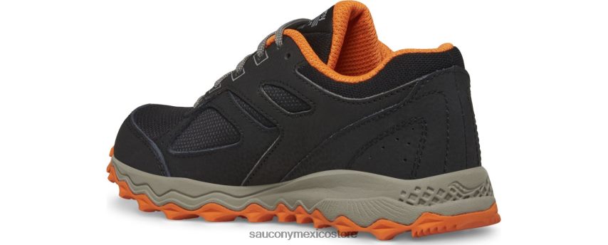 Saucony zapatillas con cordones tr14 cohesion niños negro/naranja P4B2Z0891