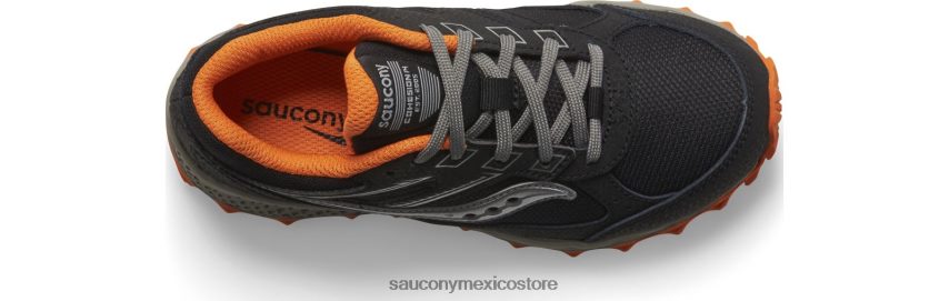 Saucony zapatillas con cordones tr14 cohesion niños negro/naranja P4B2Z0891
