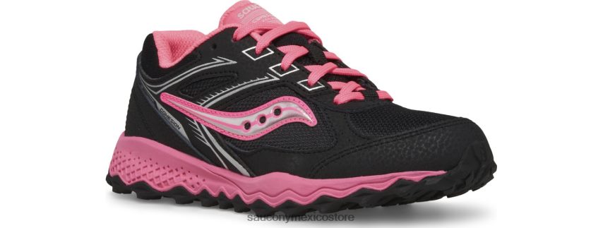 Saucony zapatillas con cordones tr14 cohesion niños negro/rosa P4B2Z0894