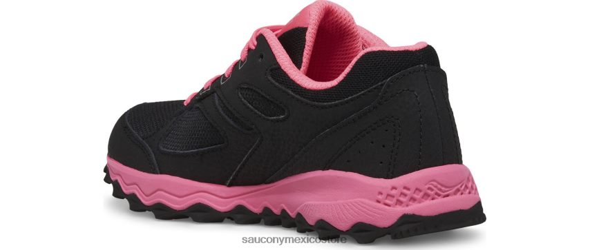 Saucony zapatillas con cordones tr14 cohesion niños negro/rosa P4B2Z0894