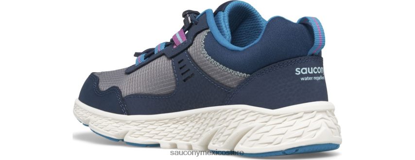 Saucony zapatillas cortavientos 30 niños azul marino/gris/turq P4B2Z01009