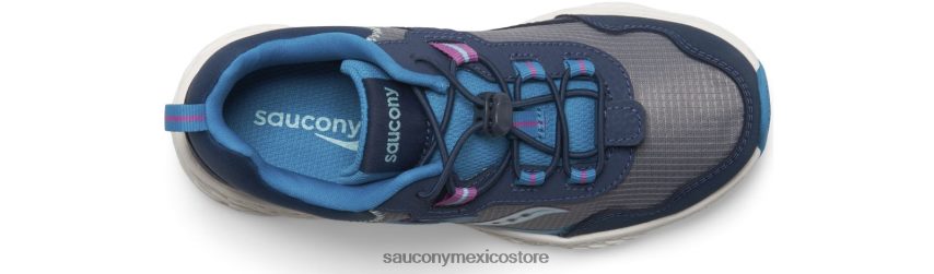 Saucony zapatillas cortavientos 30 niños azul marino/gris/turq P4B2Z01009