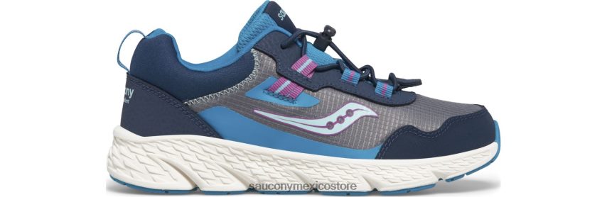 azul marino/gris/turq