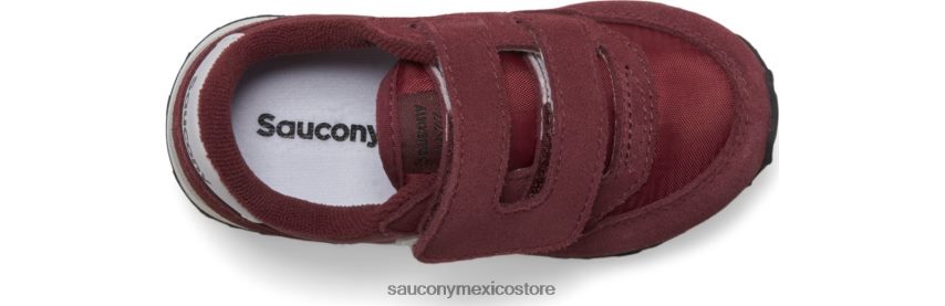 Saucony zapatillas jazz con velcro niños burdeos/blanco P4B2Z0947