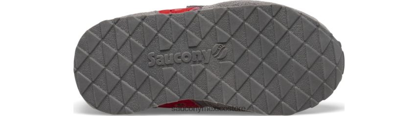 Saucony zapatillas jazz con velcro niños gris/azul marino/rojo P4B2Z0949