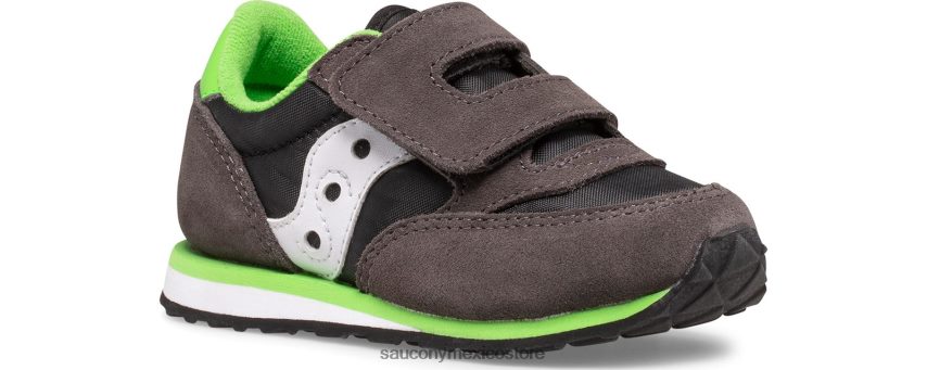Saucony zapatillas jazz con velcro niños gris/negro/verde P4B2Z0948