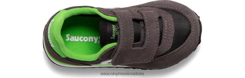 Saucony zapatillas jazz con velcro niños gris/negro/verde P4B2Z0948