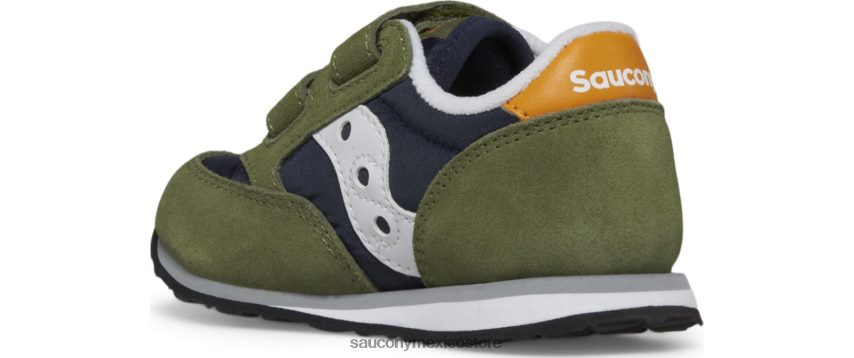 Saucony zapatillas jazz con velcro niños oliva/azul marino/oro P4B2Z0946