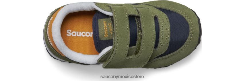 Saucony zapatillas jazz con velcro niños oliva/azul marino/oro P4B2Z0946