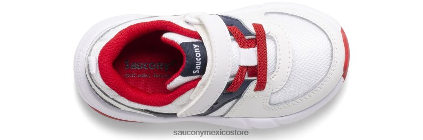 Saucony zapatillas jazz lite 20 niños blanco/azul marino/rojo P4B2Z0909