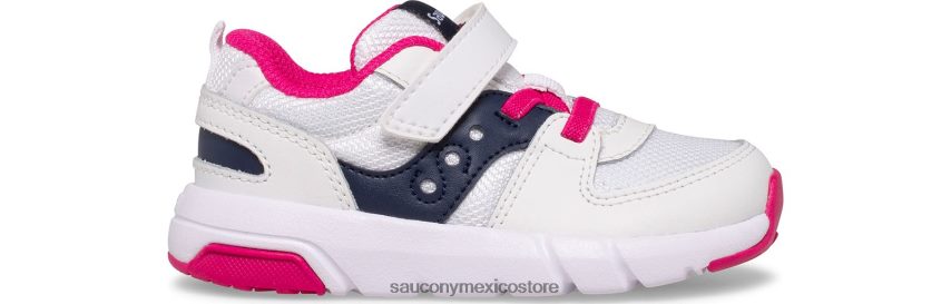 Saucony zapatillas jazz lite 20 niños blanco/azul marino/rosa P4B2Z0908