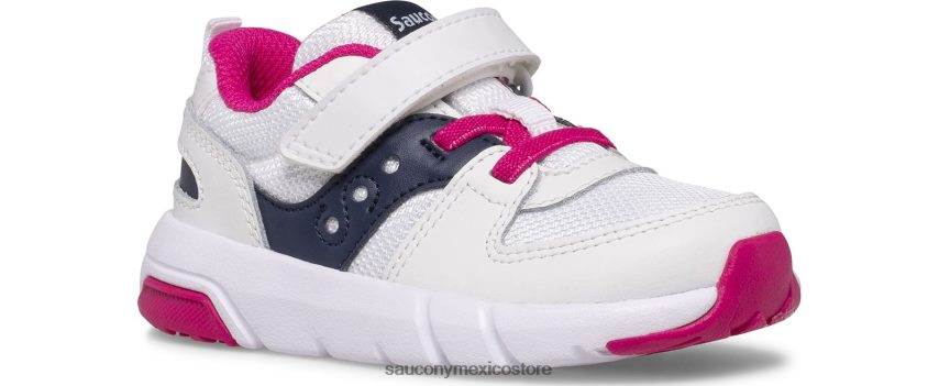 Saucony zapatillas jazz lite 20 niños blanco/azul marino/rosa P4B2Z0908