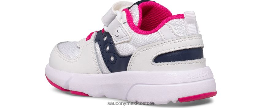 Saucony zapatillas jazz lite 20 niños blanco/azul marino/rosa P4B2Z0908