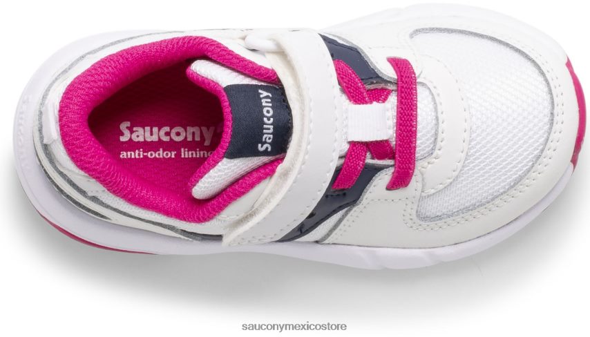 Saucony zapatillas jazz lite 20 niños blanco/azul marino/rosa P4B2Z0908