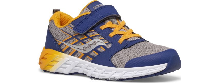 Saucony zapatillas wind 20 a/c niños azul marino/oro P4B2Z0874