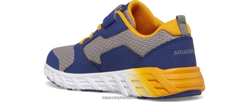 Saucony zapatillas wind 20 a/c niños azul marino/oro P4B2Z0874