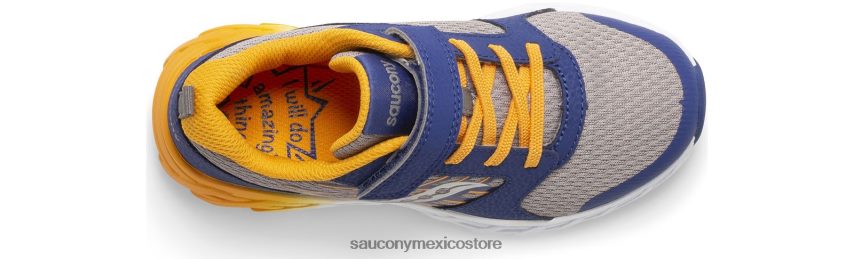 Saucony zapatillas wind 20 a/c niños azul marino/oro P4B2Z0874