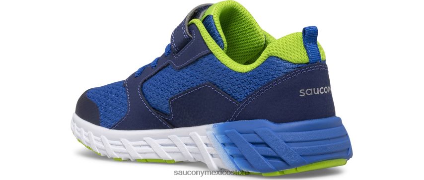 Saucony zapatillas wind 20 a/c niños azul verde P4B2Z0870