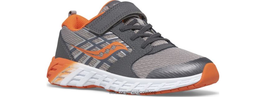 Saucony zapatillas wind 20 a/c niños gris/naranja P4B2Z0872