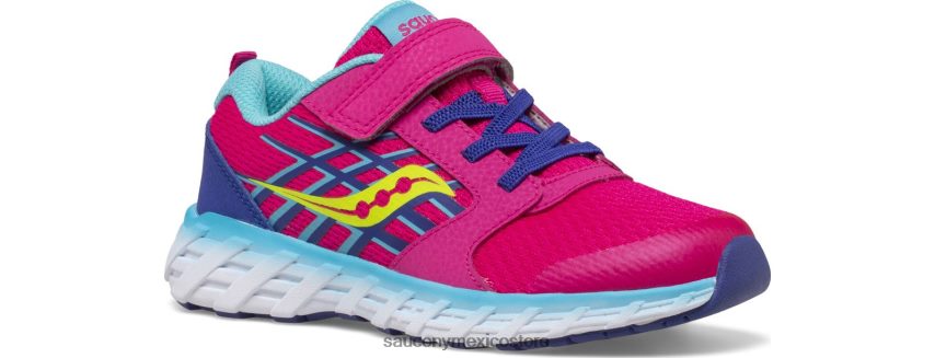 Saucony zapatillas wind 20 a/c niños rosa/azul/verde P4B2Z0876