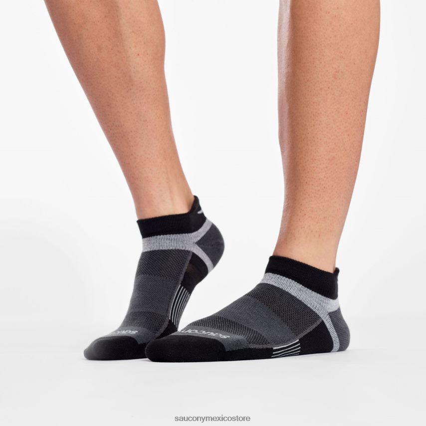 Saucony paquete de 3 calcetines inferno de peso ligero hombres negro P4B2Z0487
