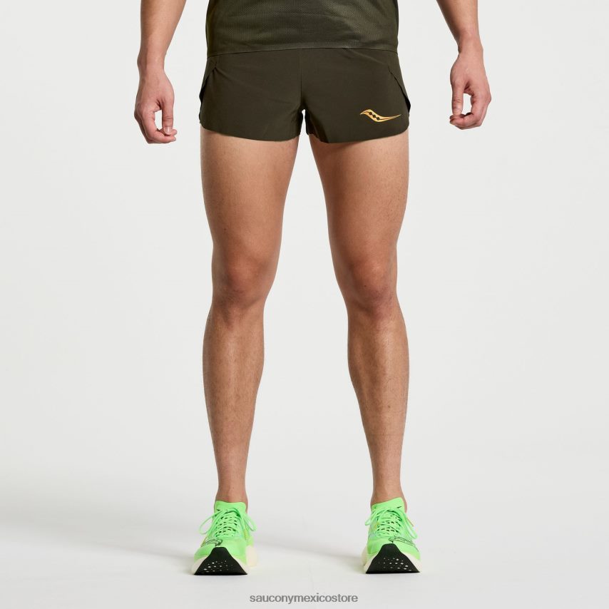 Saucony short élite dividido hombres umbría P4B2Z0430