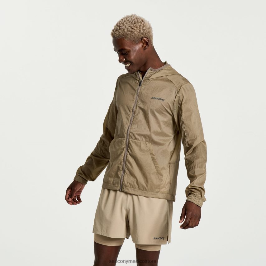 Saucony chaqueta plegable elevate hombres estaño P4B2Z0299