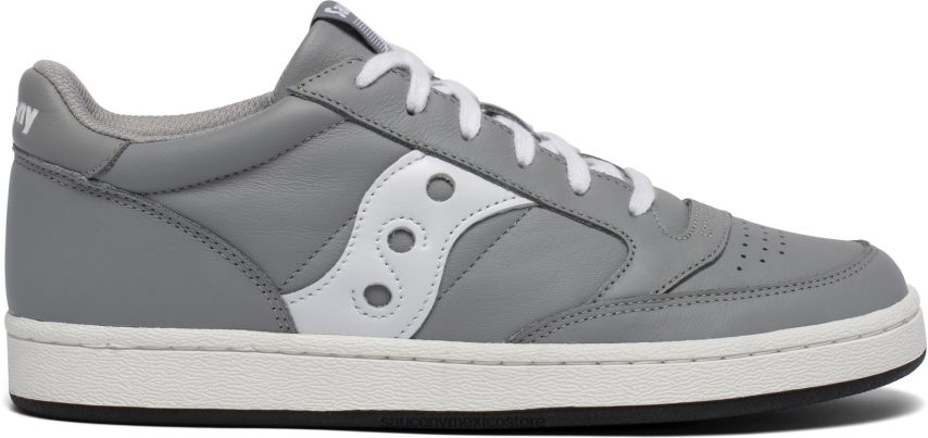 Saucony corte de jazz hombres gris blanco P4B2Z0171