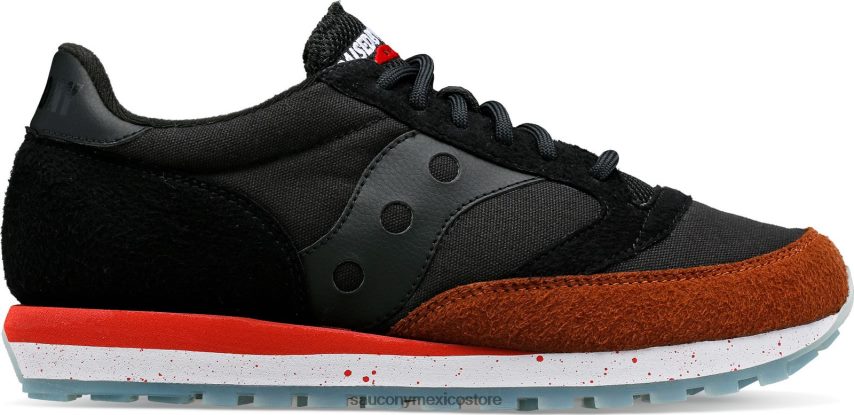 Saucony X criado por lobos jazz 81 hombres gris negro P4B2Z0298