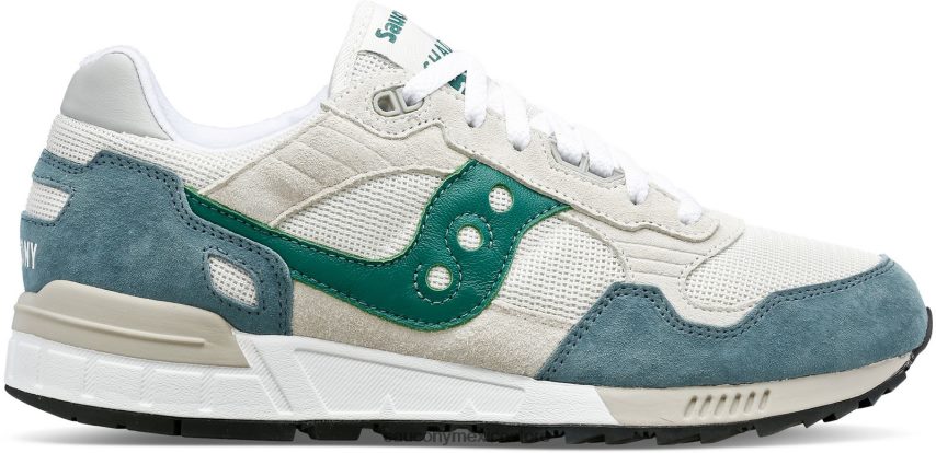 Saucony sombra 5000 hombres blanco/gris/verde P4B2Z0252