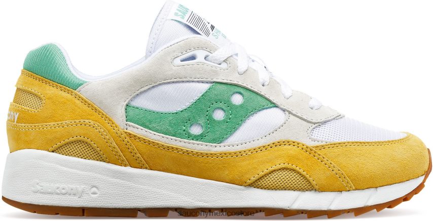 Saucony sombra 6000 hombres blanco/amarillo/verde P4B2Z0228
