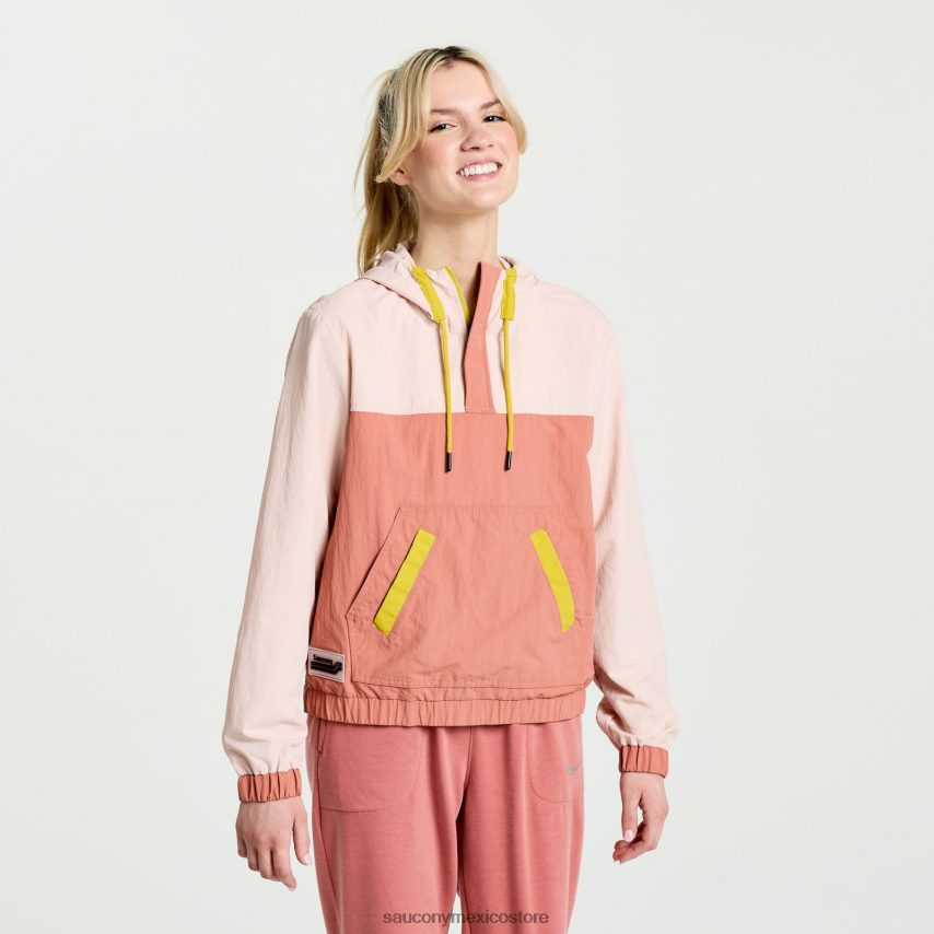 Saucony anorak descansado mujer rosa sepia P4B2Z0712