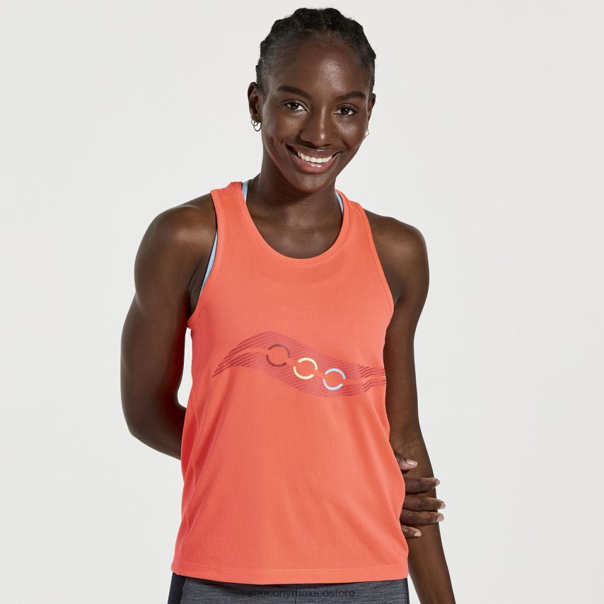 Saucony camiseta de cronómetro mujer gráfico vizired P4B2Z0723